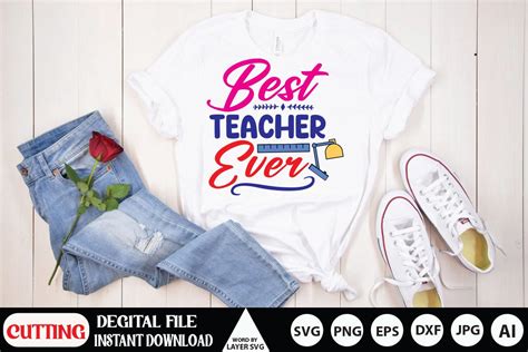 Best Teacher Ever Svg Cut File Graphic By Rsvgzone · Creative Fabrica