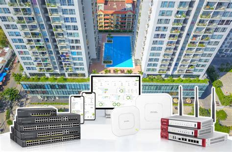 Sơ đồ hệ thống mạng cho chung cư VTech Solutions