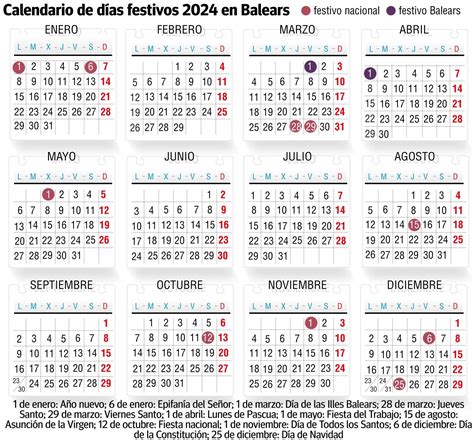 Calendario Laboral 2024 Baleares Caib Image To U