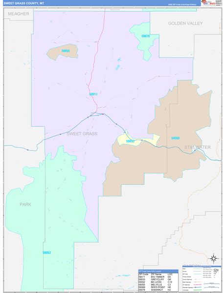 Digital Maps Of Sweet Grass County Montana