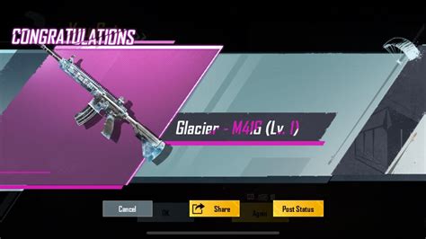 How To Get M416 Glacier In 1 Classic Crate BGMI PUBG YouTube