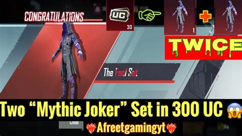 Joker Set Twice In Uc Mythic Joker Set Fool Crate Opening