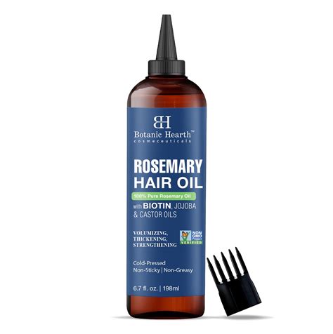 Botanic Hearth 100 Pure Rosemary Oil For Hair Growth Infused With Biotin Hair Strenghtening