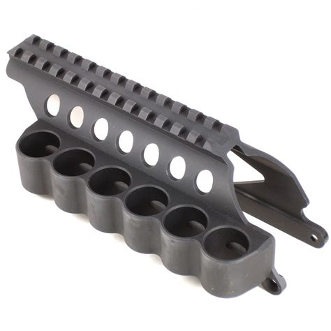 Mesa Tactical Sureshell 6 Shot Side Saddle With Rail For Remington 870 12ga Shotguns