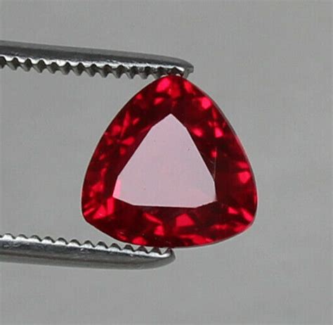 Ct Natural Mogok Burma Blood Red Ruby Trillion Cut Loose