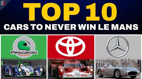 Top Le Mans Cars To Never Win Overall Youtube