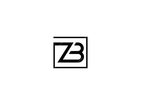 Premium Vector | Zb logo design