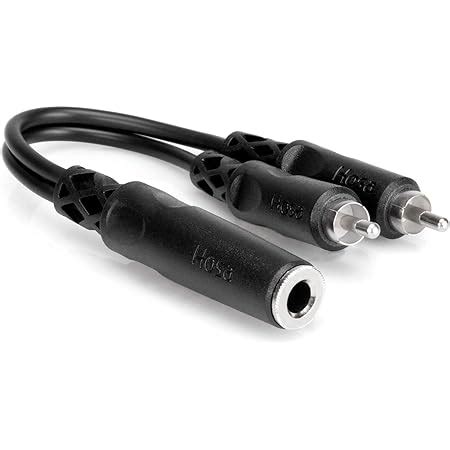 Amazon Hosa YPR 131 1 4 TSF To Dual RCA Y Cable Black Electronics