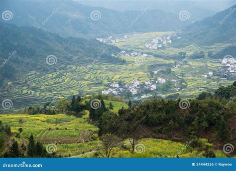 China Rural Field Landscape Stock Photo - Image of village, landscape ...