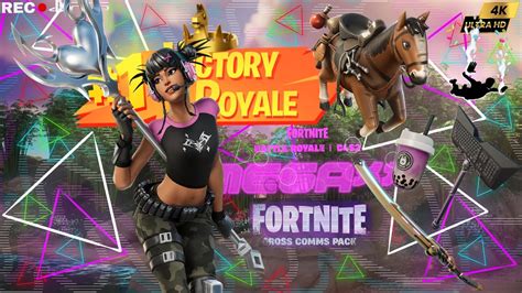 New Fortnite Cross Comms Pack Tegan Skin Gamer Combo Solo Crown Victory