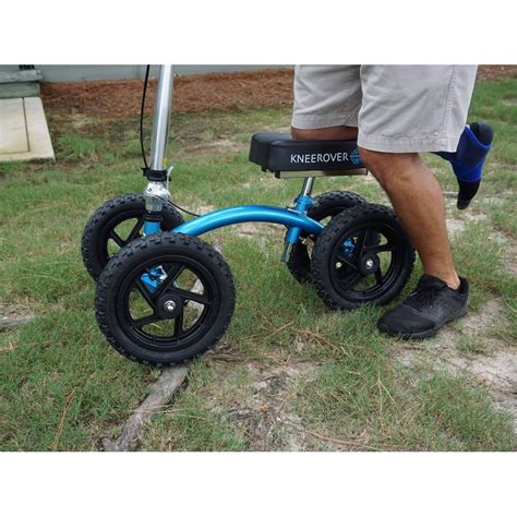 New Kneerover Quad All Terrain Knee Walker In Metallic Blue