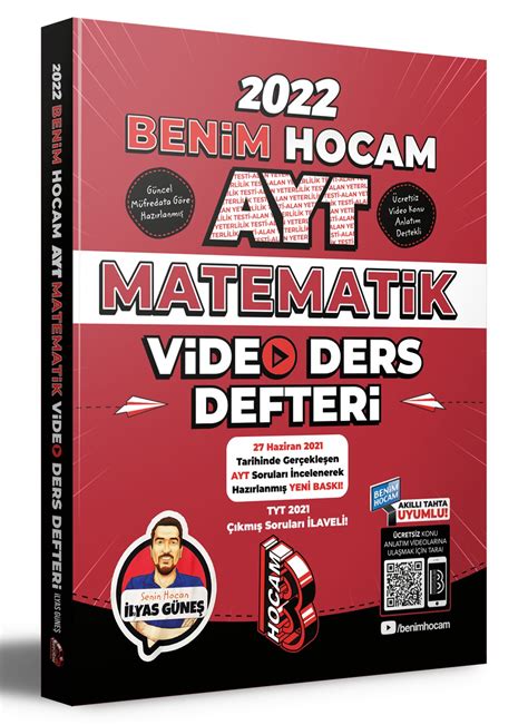 Benim Hocam Ayt Matematik Video Ders Defteri Benim Hocam Yay Nlar