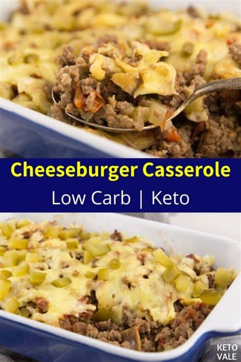 Keto Cheeseburger Casserole Low Carb Recipe Quick And Easy Ketovale