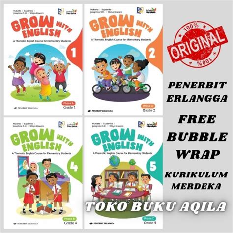 Jual Buku Grow With English Kelas Sd Erlangga Kurikulum Merdeka