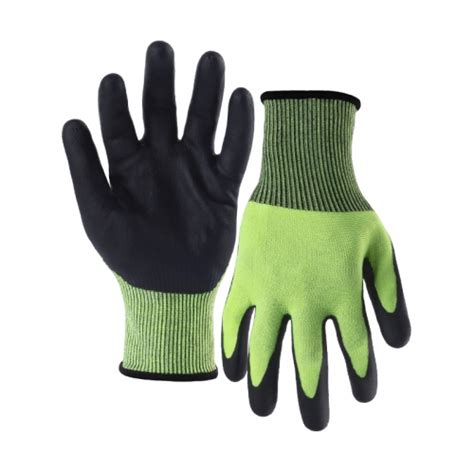 13G Cut Resistance Shell Water Based PU Palm Coated Gloves C Level A3