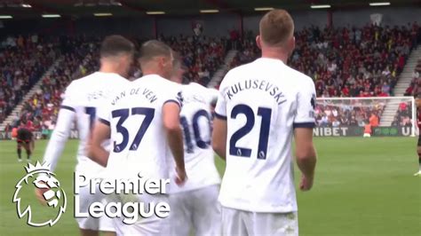 Dejan Kulusevski Doubles Tottenham S Lead Over Bournemouth Premier