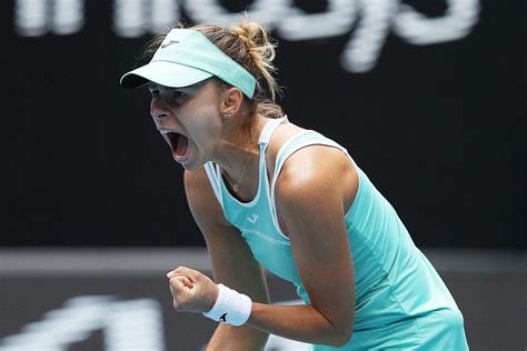 Magda Linette reaches her first Grand Slam quarter final with three ...