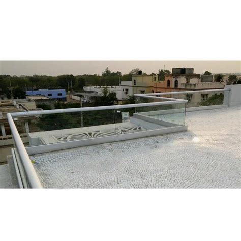 12mm Aluminium Glass Railing For Home Office And Hotel Material Grade