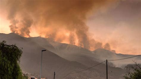 Kanaren Feuerwehr bekämpft Waldbrand auf Teneriffa ZEIT ONLINE