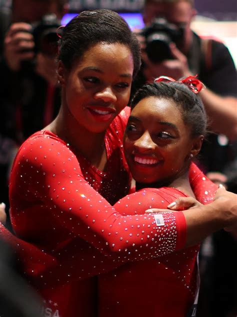 Armour Simone Biles Gabby Douglas Make History Look Easy At Worlds