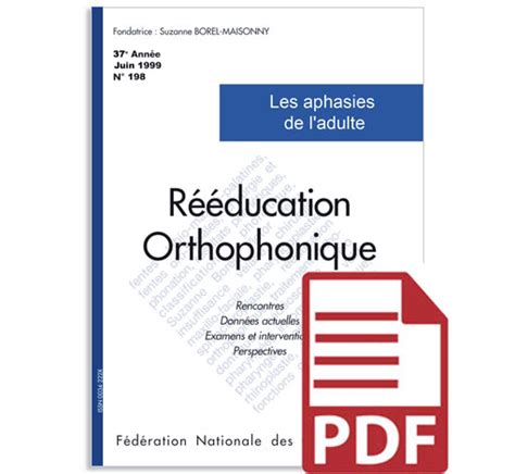 N Les Aphasies De L Adulte Pdf