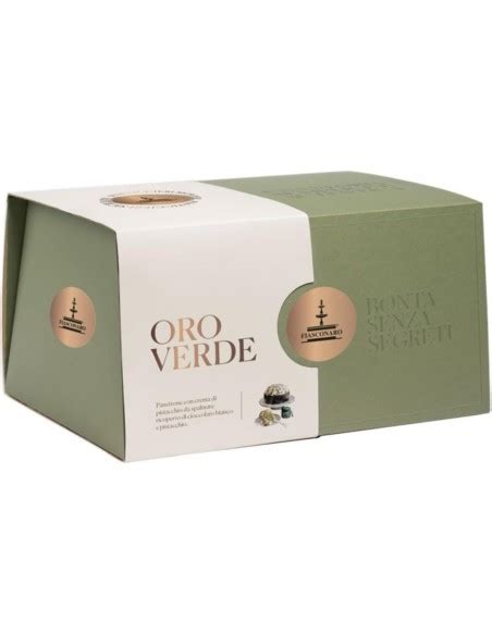 Fiasconaro Panettone Oro Verde Con Crema Di Pistacchio 1 Kg