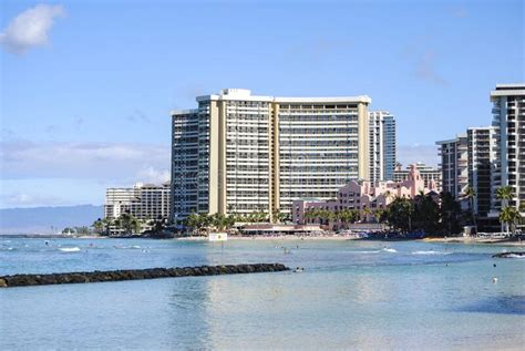 A View Of Waikiki Beach Famous Travel Destination In Oahu Island Usa