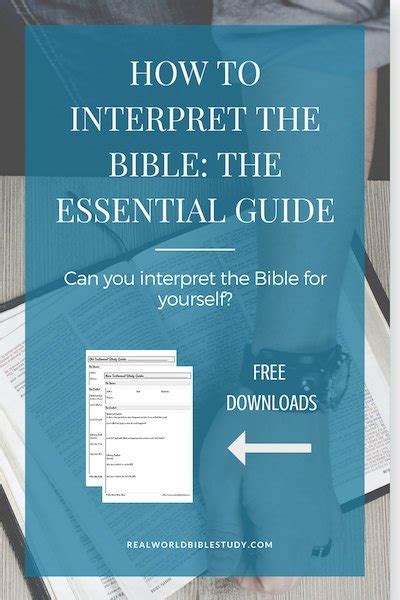 How To Interpret The Bible The Essential Guide Real World Bible Study