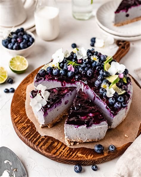 Amazing Raw Vegan Blueberry Cheesecake No Cashews The Banana Diaries