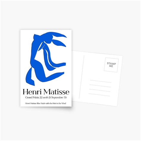 Henri Matisse Blue Nude Print Exhibition Poster Museum Poster French Wall Art Blue Abstract
