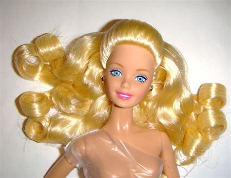 Nude Barbie Curly Blonde Nude Model Muse Barbie Doll For Ooak Bn