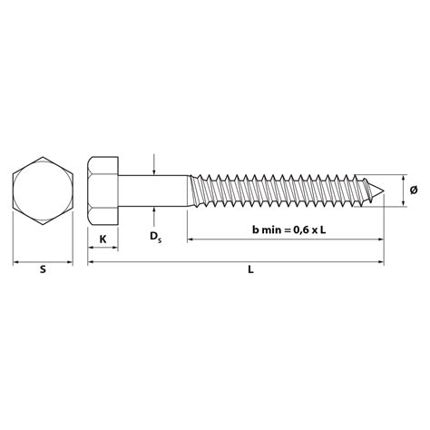 Tornillo Barraquero DIN 571 Cincado LUSAN