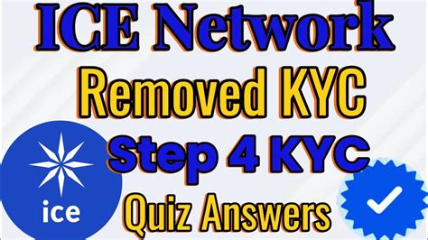 ICE Network KYC Step 4 Verified Remove Green ICE Network Step 4