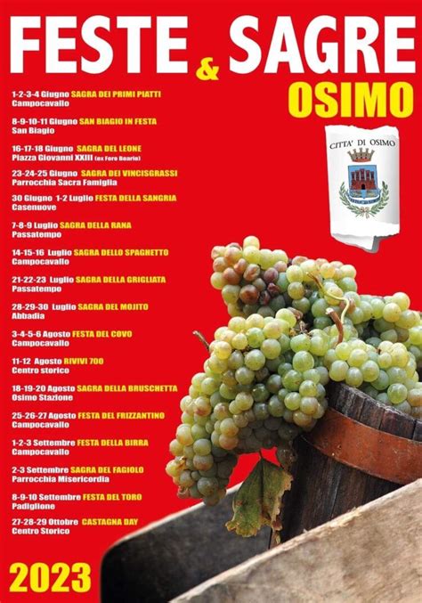 Osimo An Ecco Il Calendario Completo Delle Sagre Del