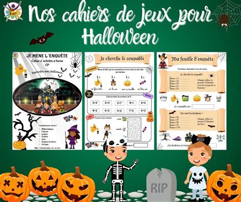 Les Cahiers De Jeux Et D Activit S Sur Le Th Me D Halloween Sont