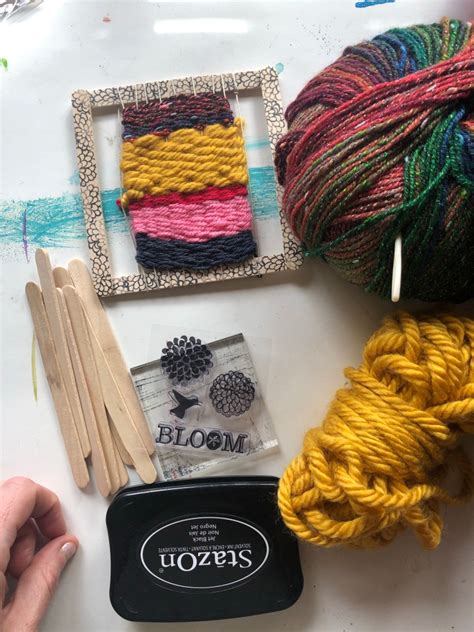 Mini Popsicle weaving – Vesna Taneva