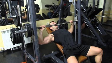 Smith Machine Incline Bench Press Youtube