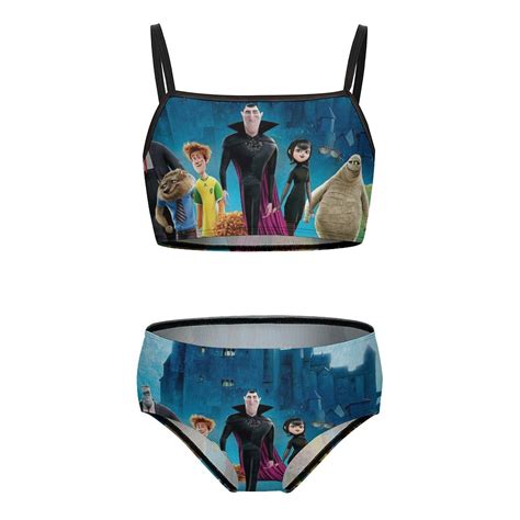 Hotel Transylvania Girls Bikini Swimsuits Two Piece Beach Bathing Suit Swimwear 7 9Y 120cm