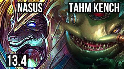 NASUS Vs TAHM KENCH TOP 1 0 5 500 Games KR Diamond 13 4 YouTube