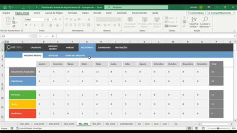 Planilha De Controle De Arquivo Morto Em Excel 40 Youtube
