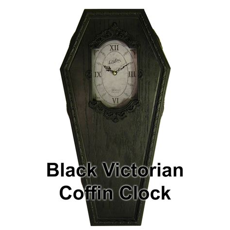 The Original Coffin Clock Black Victorian Etsy