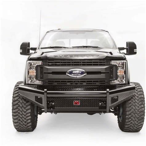 Fab Fours F 350 Super Duty Black Steel Ranch Front Bumper With No Guard Matte Black Fs17 S4161