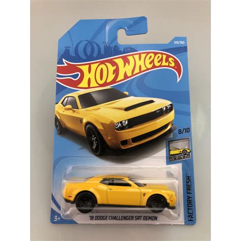 Hot Wheels 18 Dodge Challenger Srt Demon Shopee Malaysia