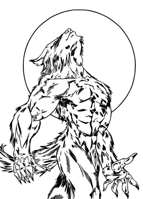 Coloriage Loup garou Coloriages à imprimer WONDER DAY Coloriages