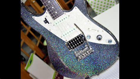 How To Paint Your Guitar Amazing With Holographic Metal Flake Sparkle