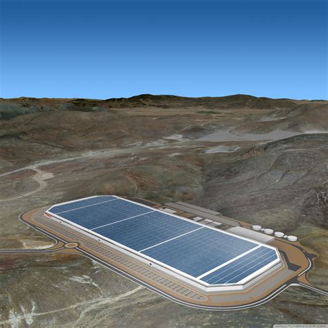 Tesla Gigafactory Biggest Building In The World Ultra Hd Wallpaper For