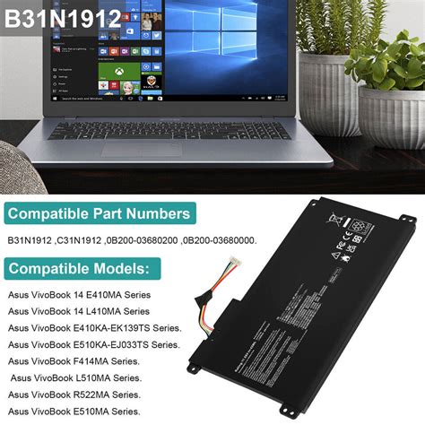 B N Battery For Asus E M E Ma L M L Ma E Ka F Ma