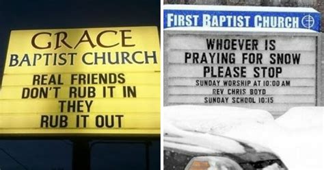 32 Hilarious Church Signs That Will Make You Laugh Way More Than You