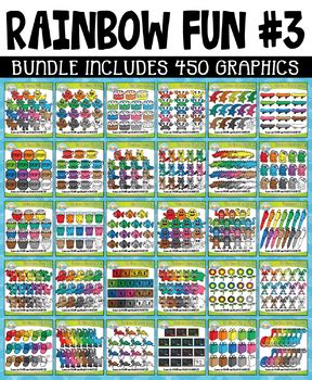 Rainbow Fun Collection Clipart Bundle Jan Mar By Zip A Dee Doo Dah