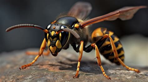 Some Yellow And Black Hornet Sitting On Rock Backgrounds | JPG Free Download - Pikbest